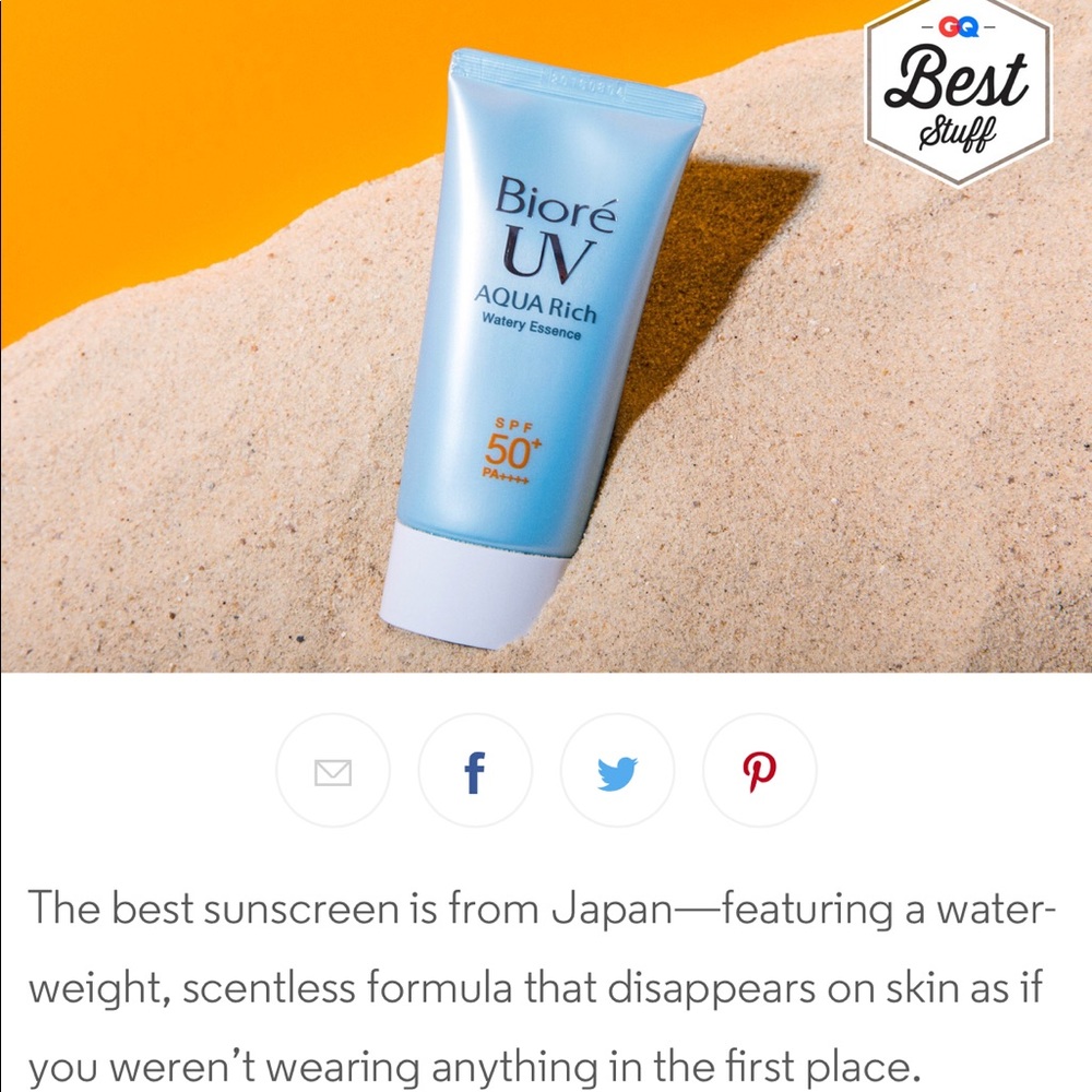 Bioré UV Aqua Rich Watery Essence Sunscreen